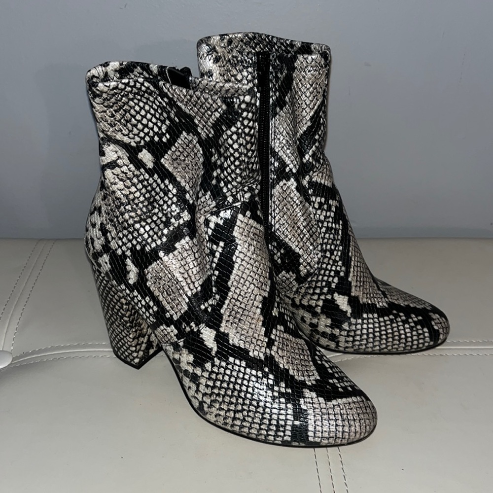 ALDO Snakeskin leather boot heels
